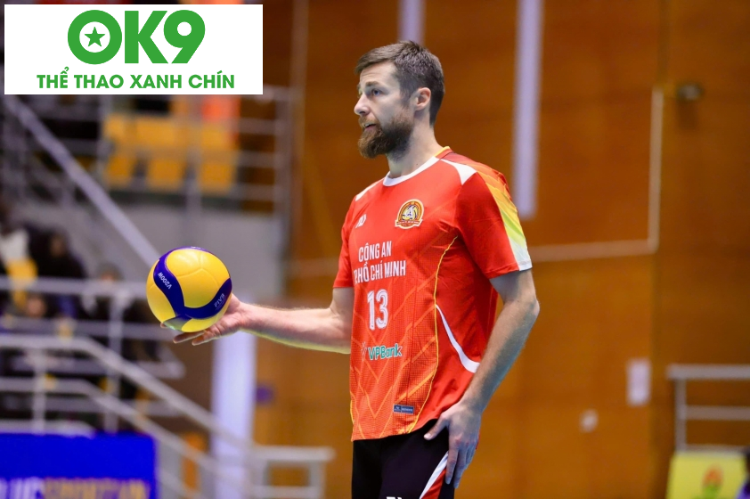 Chủ công Michal Kubiak tạo ra sức ảnh hưởng lớn trong lối chơi của Công an TP.HCM. (Ảnh: Nguyên Vũ)